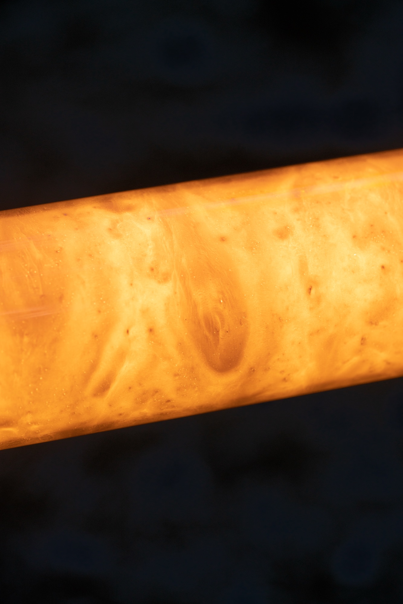dust — lamp with stone dust coating shaping the light