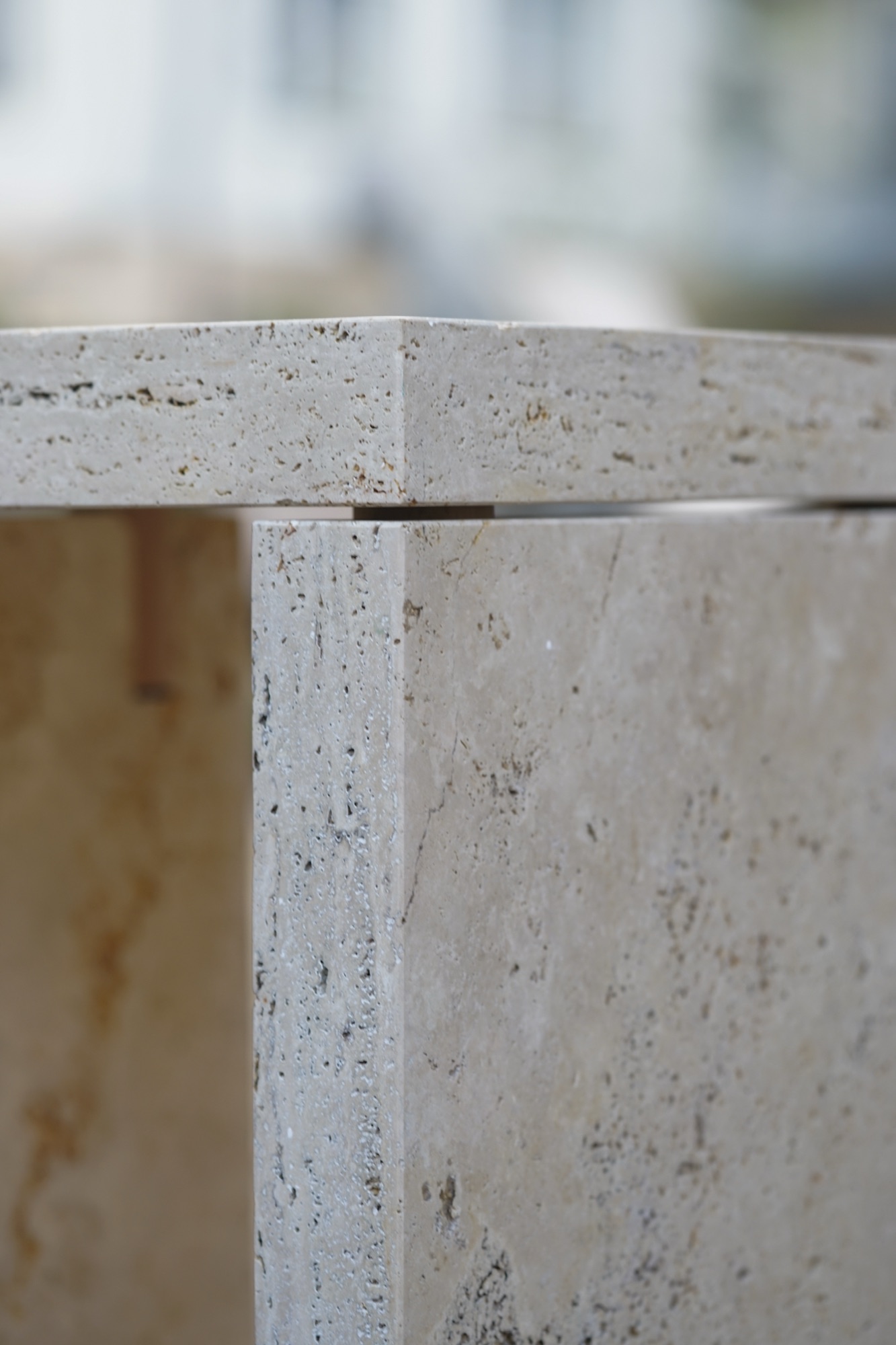 humidity — stone stool held together by expanding wood